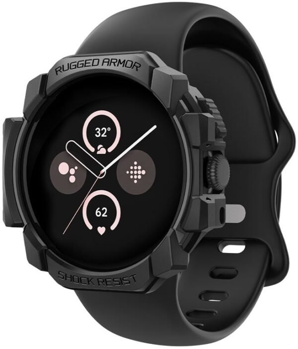 spigen rugged armor anthektiki thiki silikonis google pixel watch 3 2 1 41mm matte black 2