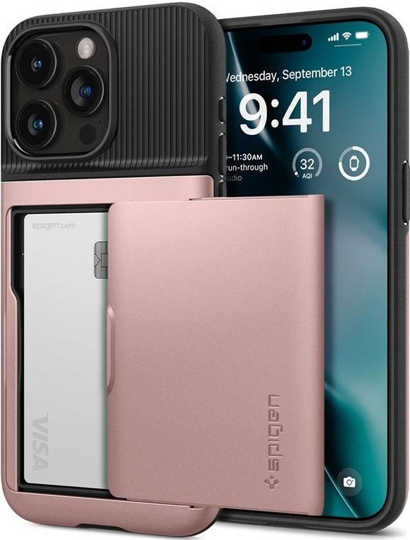 spigen slim armor cs thiki apple iphone 15 pro rose gold 6