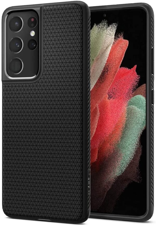 spigen thiki liquid air samsung galaxy s21 ultra 5g matte black
