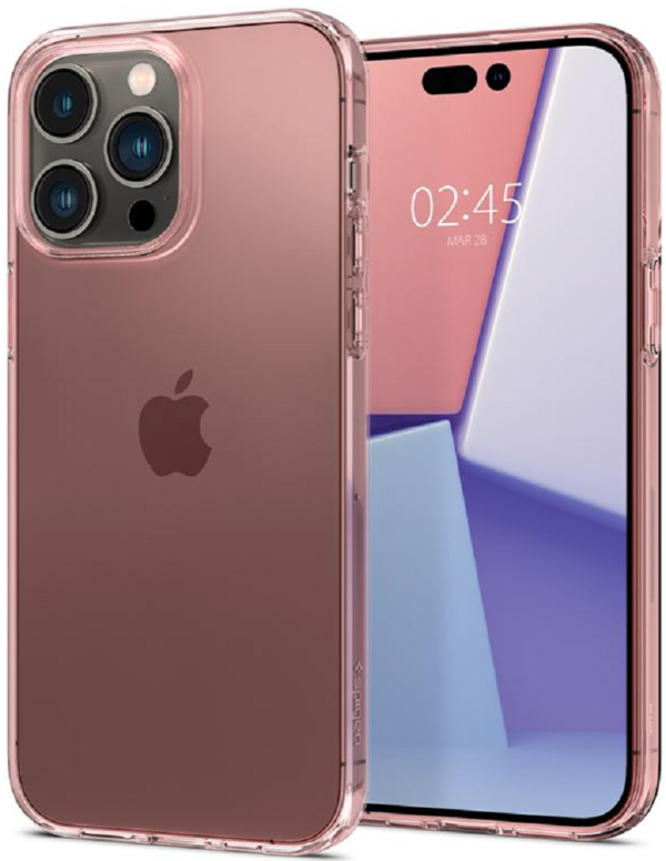 spigen thiki silikonis crystal flex apple iphone 14 pro rose crystal