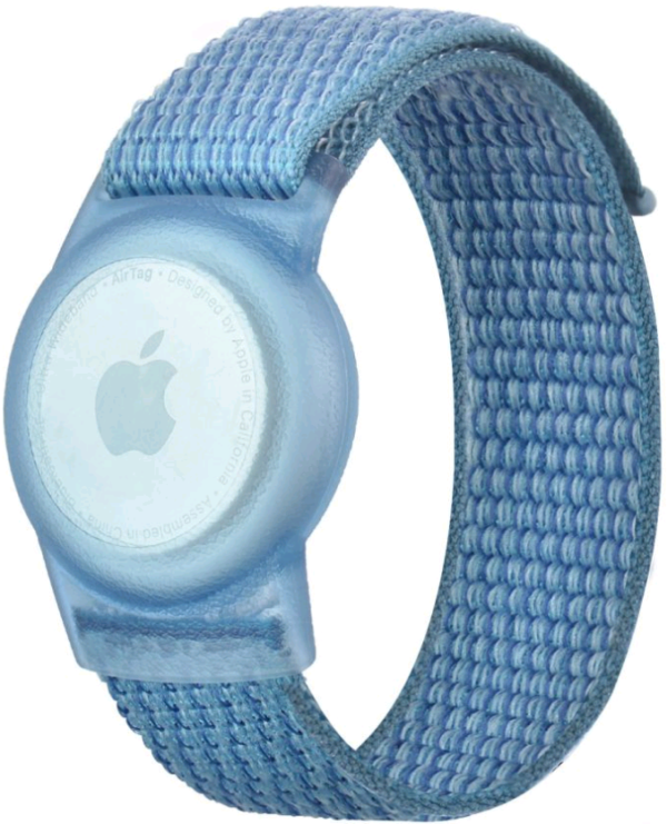 tech protect nylon for kids louraki thiki karpou apple airtag gia paidia blue 1