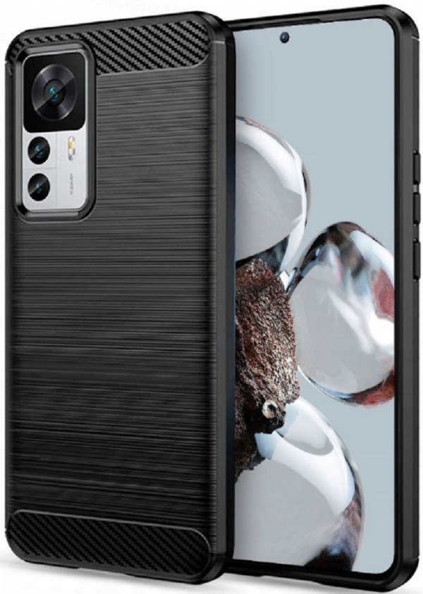 techsuit carbon silicone thiki silikonis xiaomi 12 t 12 t pro black 1