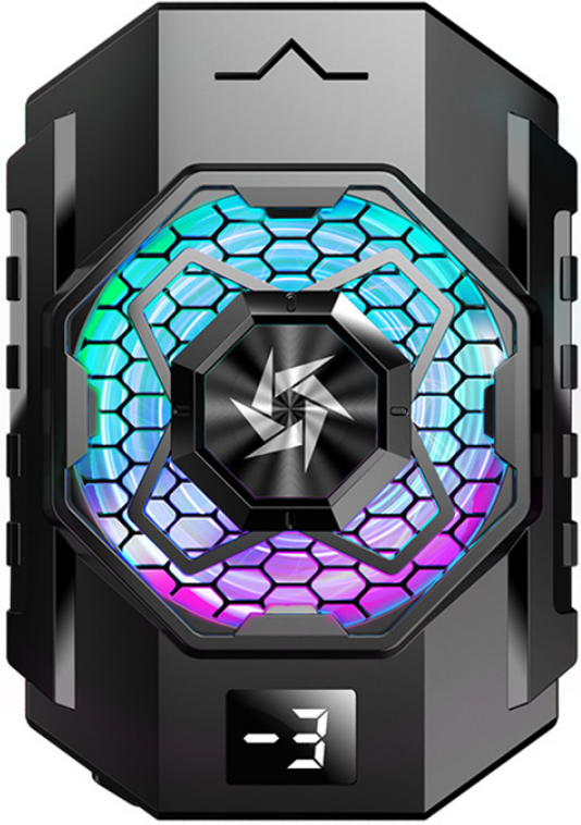 techsuit phone cooler radiator sl31 psiktra anemistiraki tilefonou grigoris psiksis me psifiaki othoni koubi rythmisis kai fotismo rgb black 8