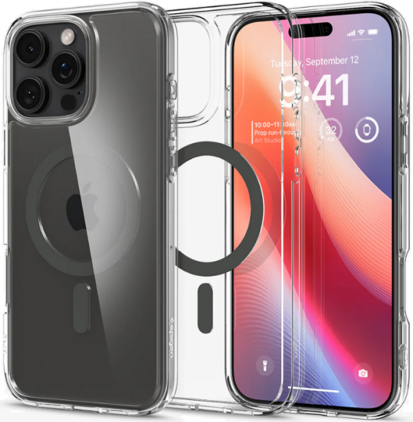 thiki apple iphone 16 pro spigen ultra hybrid magfit me magsafe graphite