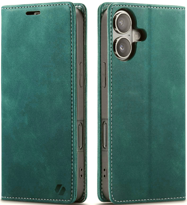 thiki apple iphone 16 spacecase wallet portofoli green 9