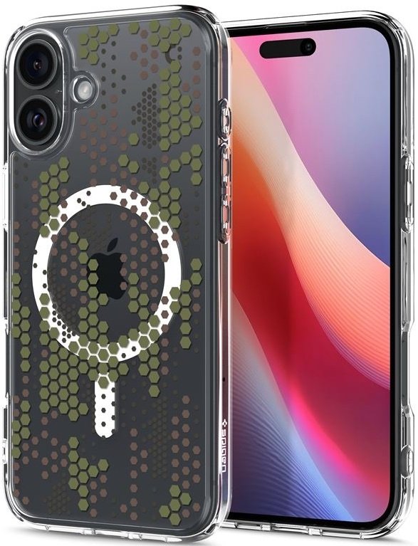 thiki apple iphone 16 spigen ultra hybrid magfit me magsafe digital camo