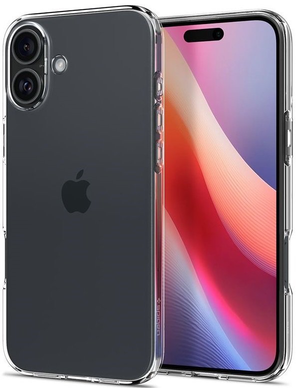 thiki iphone 16 plus spigen liquid crystal silikonis crystal clear 7