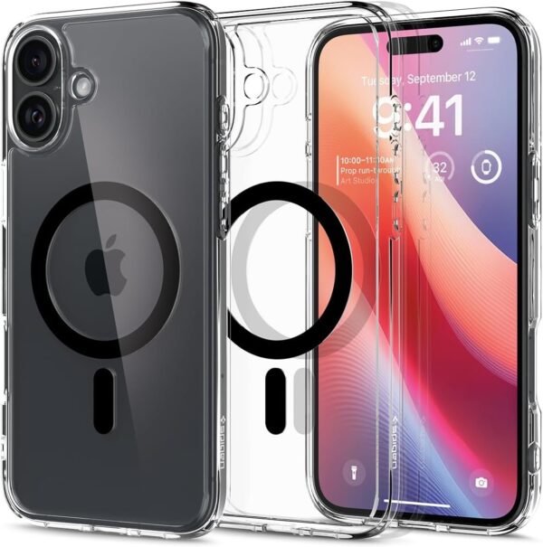 thiki iphone 16 plus spigen ultra hybrid magfit skliri me magsafe black