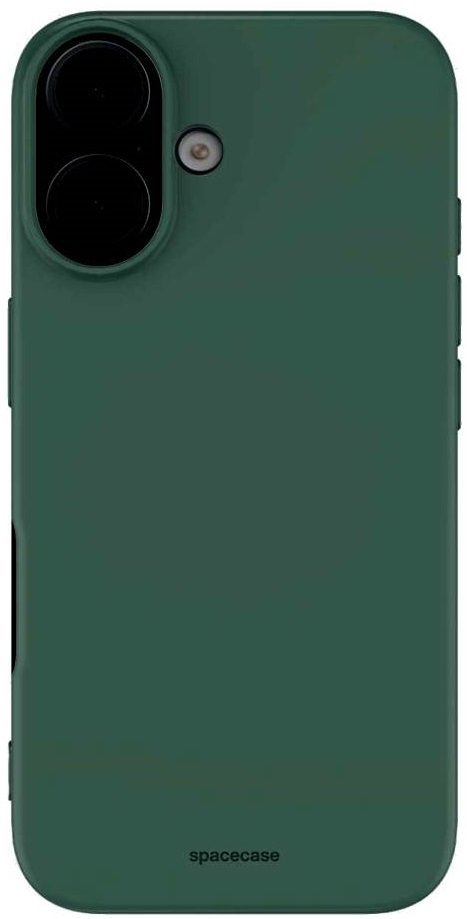 thiki iphone 16 spacecase silicone case silikonis dark green 4
