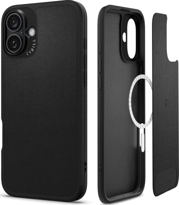 thiki iphone 16 spigen cyrill kajuk mag skliri me magsafe apo vegan derma black 7