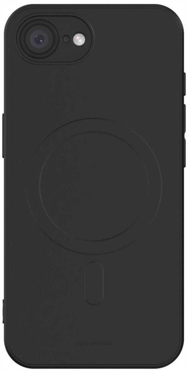 thiki iphone 16e spacecase silicone magnetic case silikonis me magsafe black 4