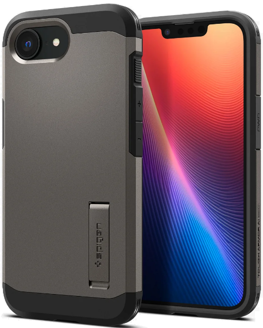 thiki iphone 16e spigen tough armor ai magfit anthektiki me magsafe gunmetal 18