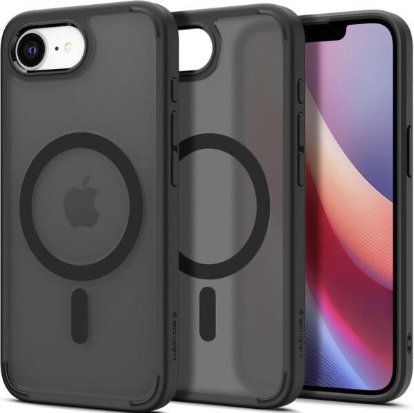 thiki iphone 16e spigen ultra hybrid magfit skliri me magsafe frost black