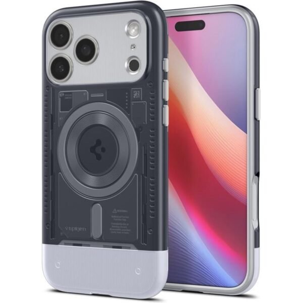 thiki iphone 17 pro max spigen classic c1 magfit anthektiki skliri me magsafe graphite 1