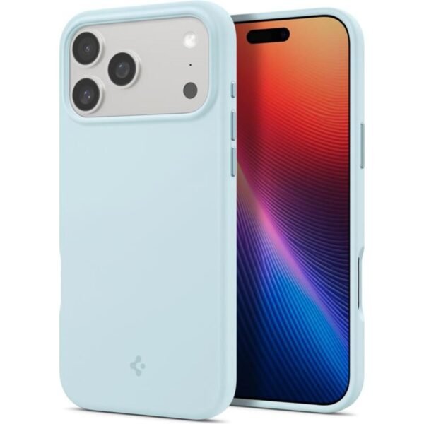 thiki iphone 17 pro max spigen silicone fit magfit anthektiki silikonis me magsafe mute blue