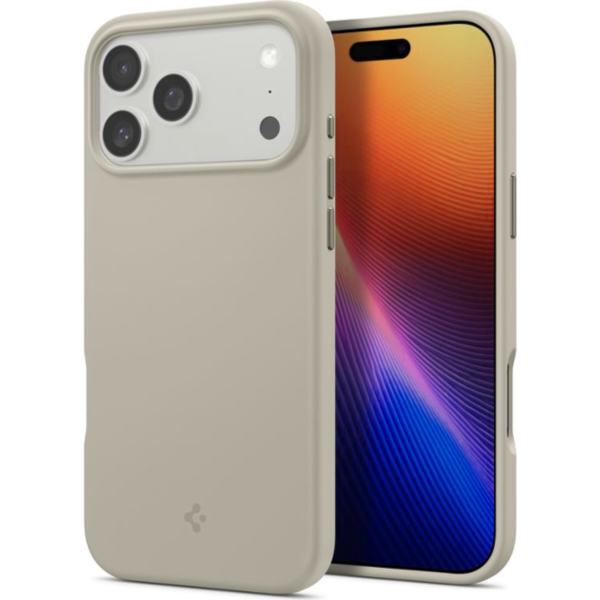 thiki iphone 17 pro max spigen silicone fit magfit anthektiki silikonis me magsafe stone 20