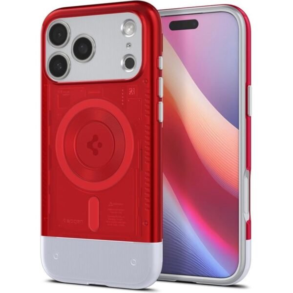 thiki iphone 17 pro spigen classic c1 magfit anthektiki skliri me magsafe ruby