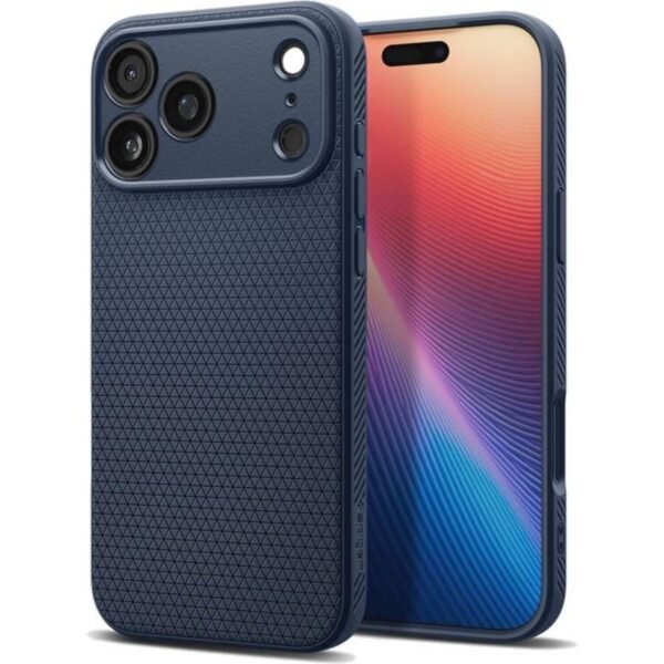 thiki iphone 17 pro spigen liquid air silikonis navy blue 10