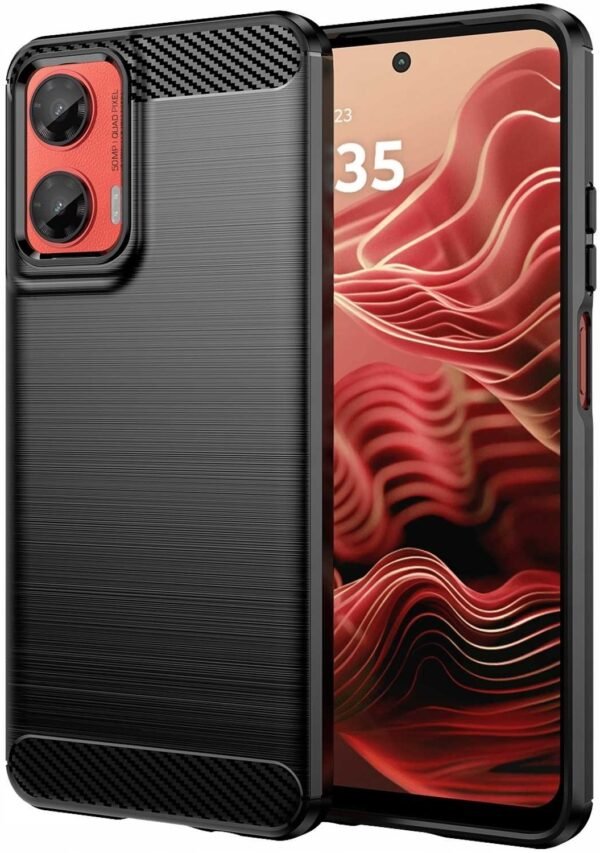 thiki motorola moto g35 spacecase carbon silikonis black 1