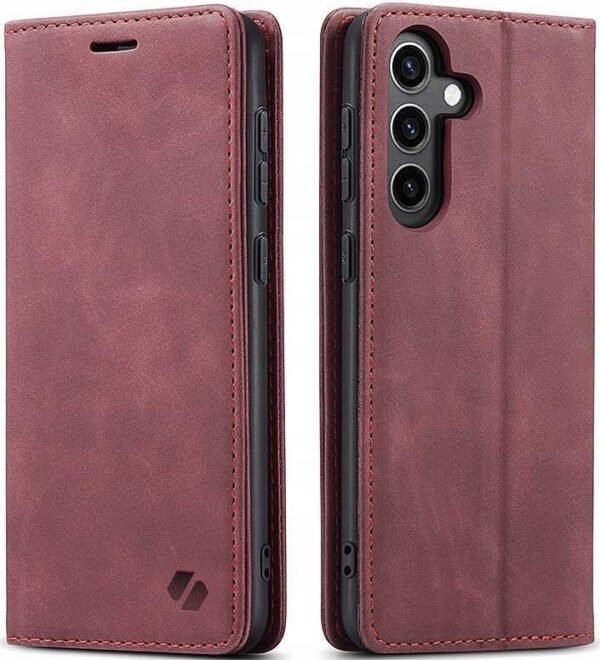 thiki samsung galaxy s25 spacecase wallet portofoli red 6