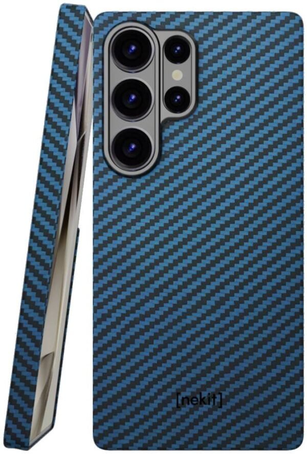 thiki samsung galaxy s25 ultra nekit fiber skliri me magsafe aramid fiber 1mm 1500d kevlar blue 20