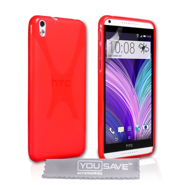 thiki silikonis htc desire 816 kokkini