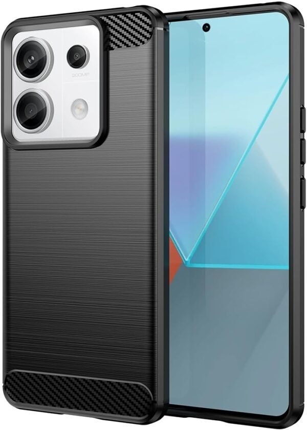 thiki silikonis xiaomi redmi note 13 pro 5g poco x6 techsuit carbon silicone black