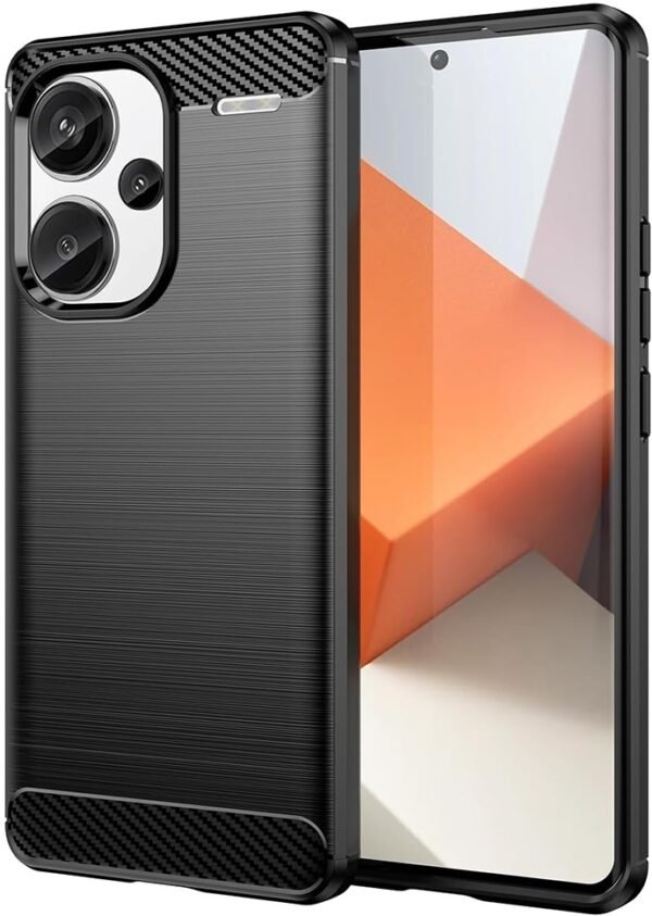 thiki silikonis xiaomi redmi note 13 pro plus techsuit carbon silicone black