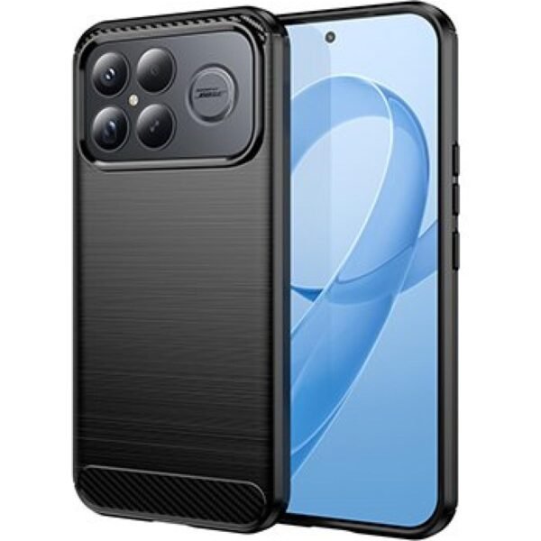 thiki xiaomi poco f8 ultra techsuit carbon silicone silikonis black