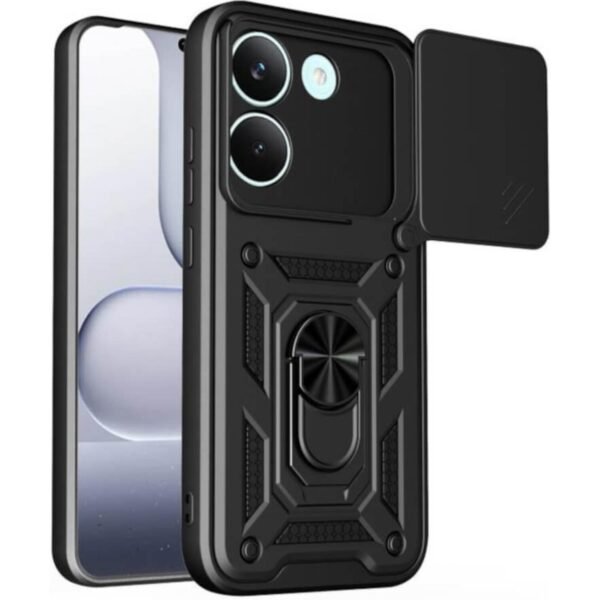 thiki xiaomi poco x8 pro bodycell armor slide anthektiki me kalimma gia tin kamera kai metalliko ring holder black