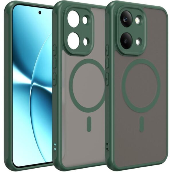 thiki xiaomi poco x8 pro max techsuit halofrost ii magsafe skliri imidiafani me magsafe green