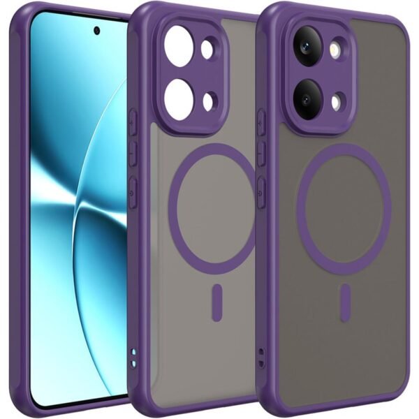 thiki xiaomi poco x8 pro max techsuit halofrost ii magsafe skliri imidiafani me magsafe purple