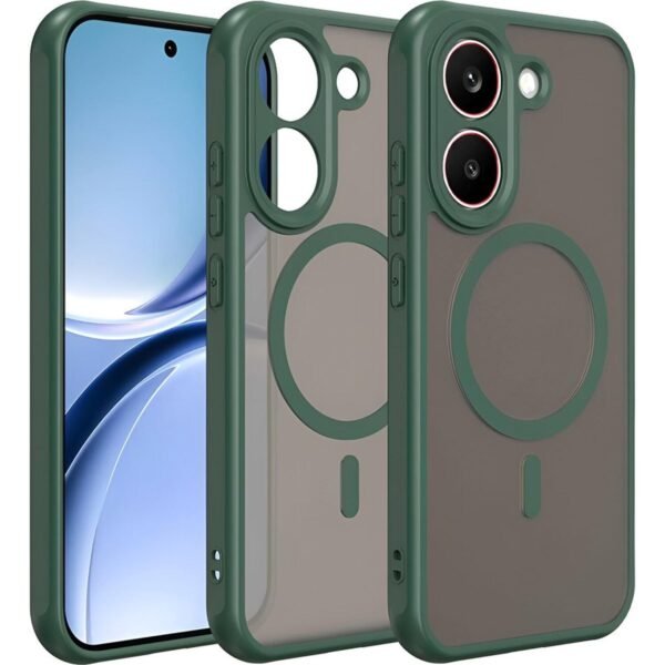 thiki xiaomi poco x8 pro techsuit halofrost ii magsafe skliri imidiafani me magsafe green