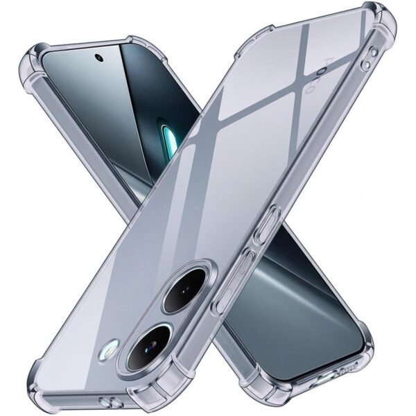thiki xiaomi poco x8 pro techsuit shockproof clear silicone silikonis smoke black