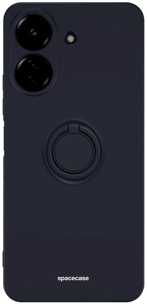 thiki xiaomi redmi 13c 4g poco c65 spacecase silicone ring silikonis me metalliko magnitiko ring holder black 15
