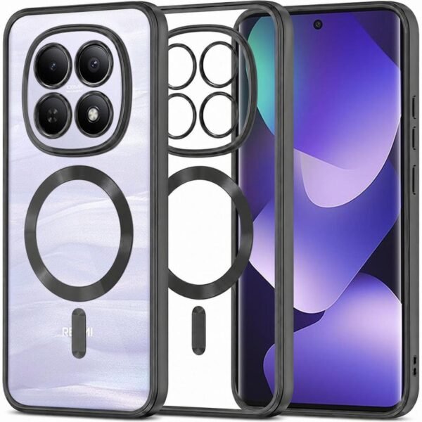 thiki xiaomi redmi note 15 poco m8 techsuit luxury crystal diafani silikonis me magsafe black