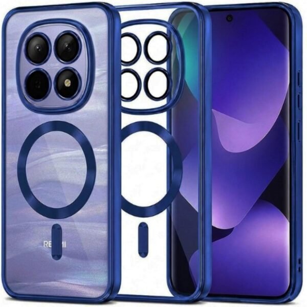 thiki xiaomi redmi note 15 poco m8 techsuit luxury crystal diafani silikonis me magsafe deep blue 1