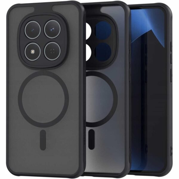 thiki xiaomi redmi note 15 pro 4g spacecase hybrid magsafe skliri imidiafani me magsafe black