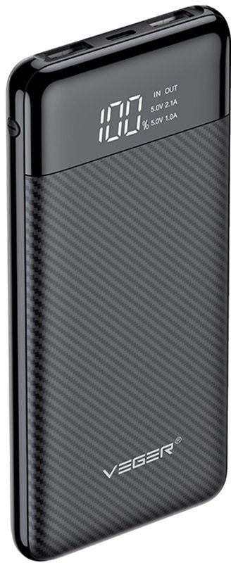 veger powerbank l11 me psifiaki othoni led foriti bataria fortisis me 2 x usb a 10000 mah black 6