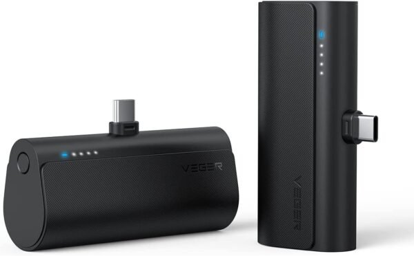 veger powerbank plugon c foriti bataria fortisis me ensomatomeno type c 5000 mah 20w black 8