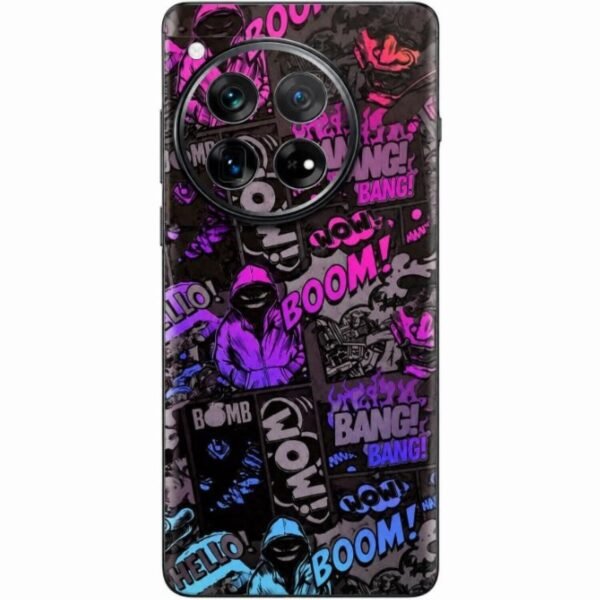 autokollito skin prostasias platis oneplus 12 gams premium vinyl skin back plate 3d neonbomb
