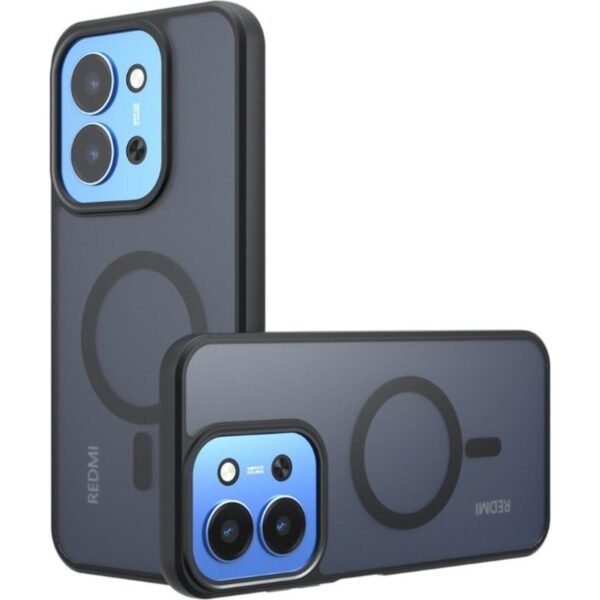 Θήκη xiaomi redmi 15c 4g techsuit purefrost Σκληρή Ημιδιάφανη με magsafe frosted black (5949419346741)